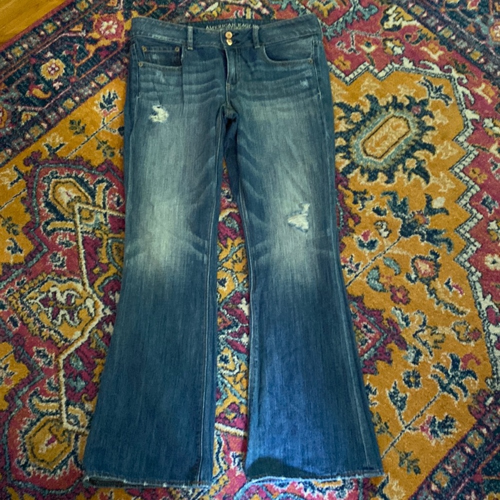 American Eagle Artist Destroyed Jeans 10 R